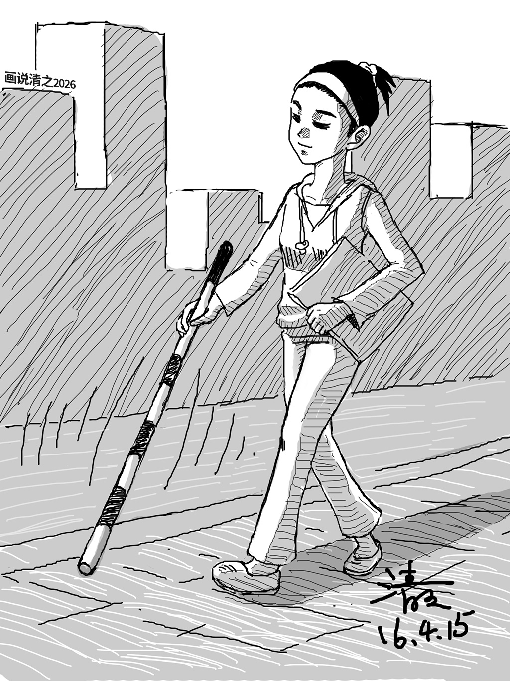 You are currently viewing 智能拐杖——清之插画集